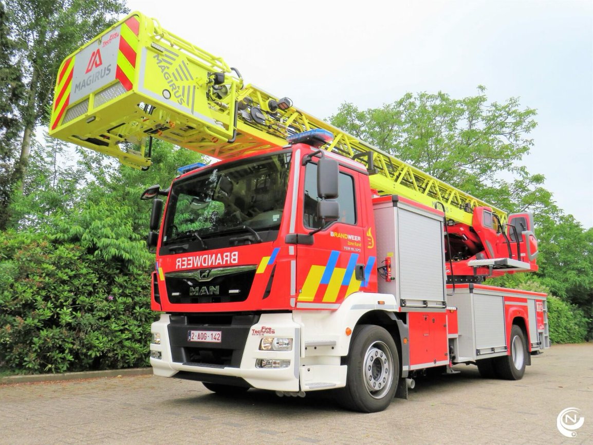 Brandweerwagen Zone Rand