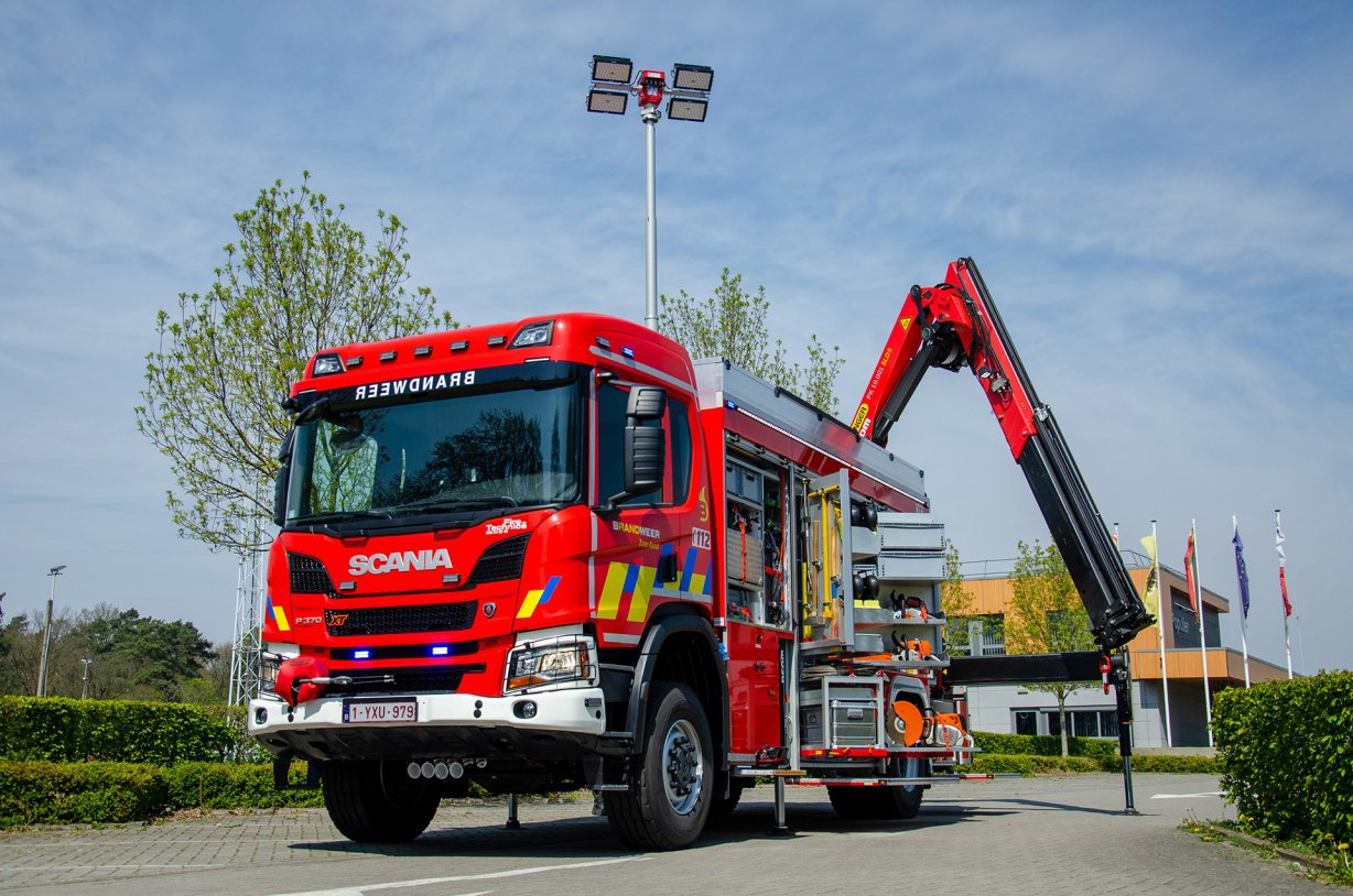 Brandweerwagen Zone Rand